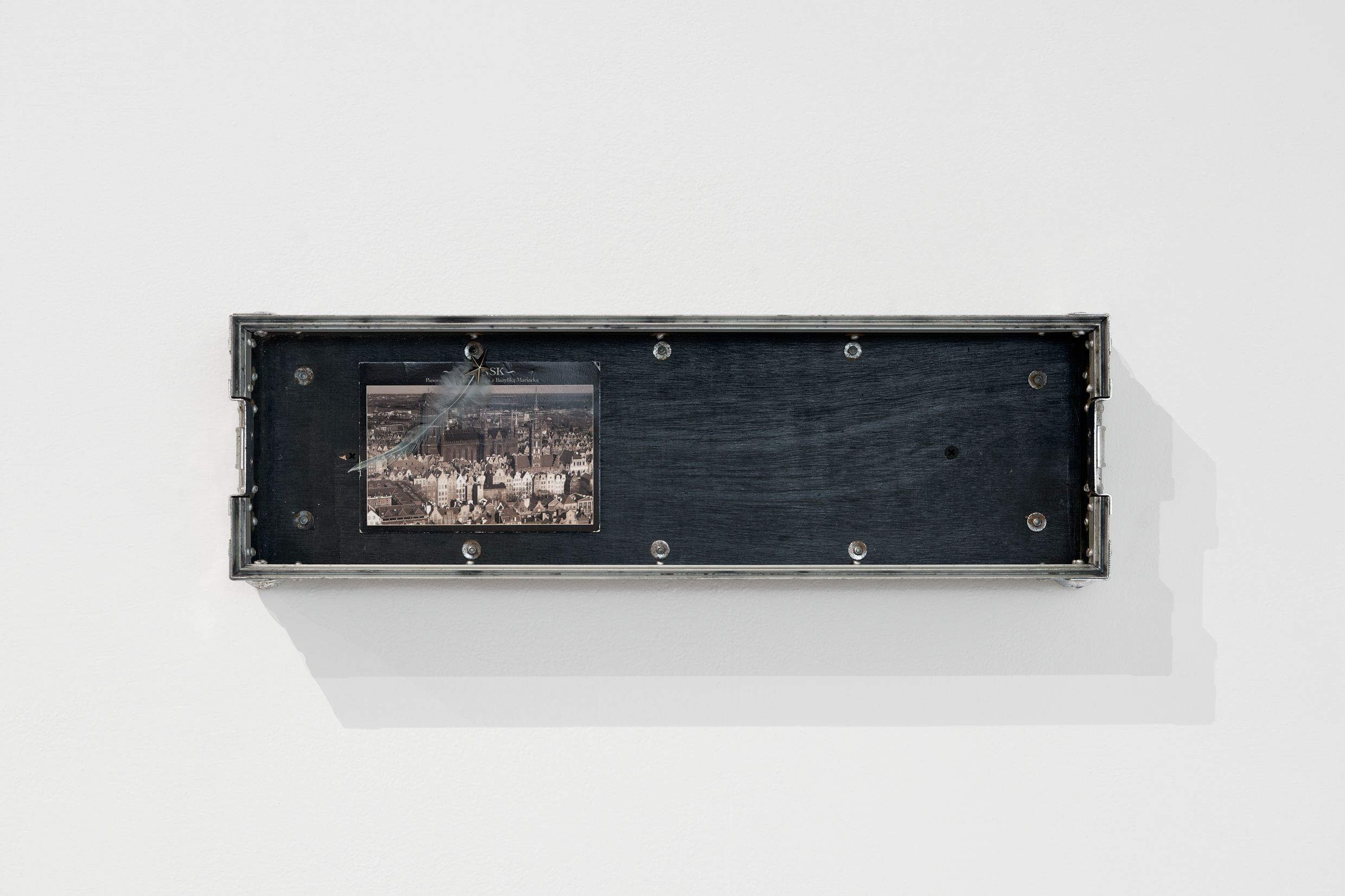 <em>(We were) Two matching suitcases on a carousel going nowhere</em>, 2026. Exhibition view: <em>Zniwa Smutku, Les moissons de la tristesse / The Harvest of Sorrow</em>, cur. Oriana Radziuk, Gdansk Center for Contemporary Art (GCSW), Gdansk (PL), 2026. Photo © Tomasz Koszewnik